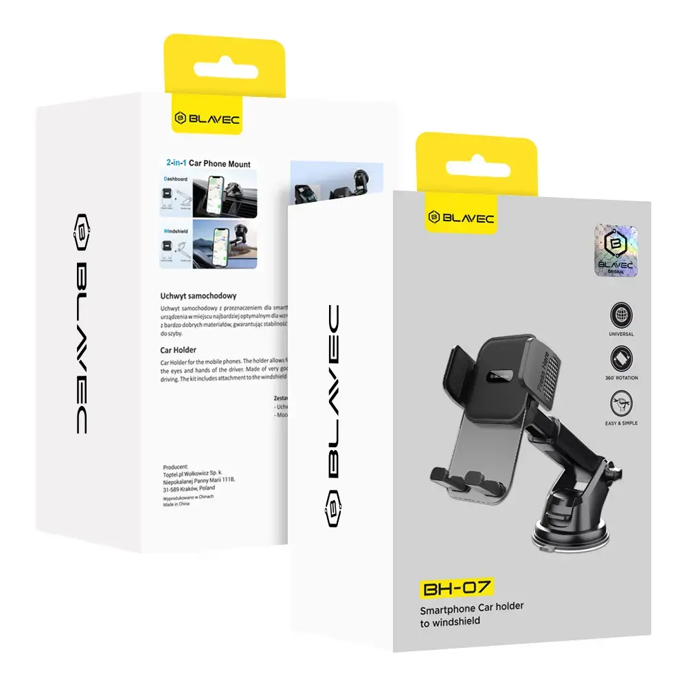 Blavec Car holder BH-07 to windshield (BH07-WSB) black