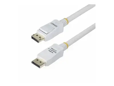 StarTech.com 10ft White VESA Certified DisplayPort 1.2 Cable with Latches - DisplayPort cable - DisplayPort to DisplayPort - 3 m