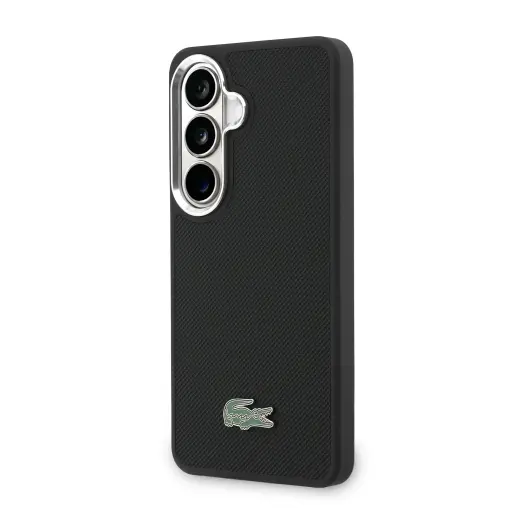 Lacoste Petit Pique Metal Logo maciņš telefonam Samsung Galaxy S26 (S942) melns