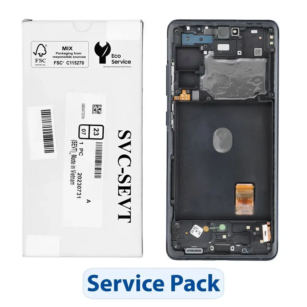 ServicePack LCD Display SAMSUNG S20 FE 4G 5G GH82-24219A Blue