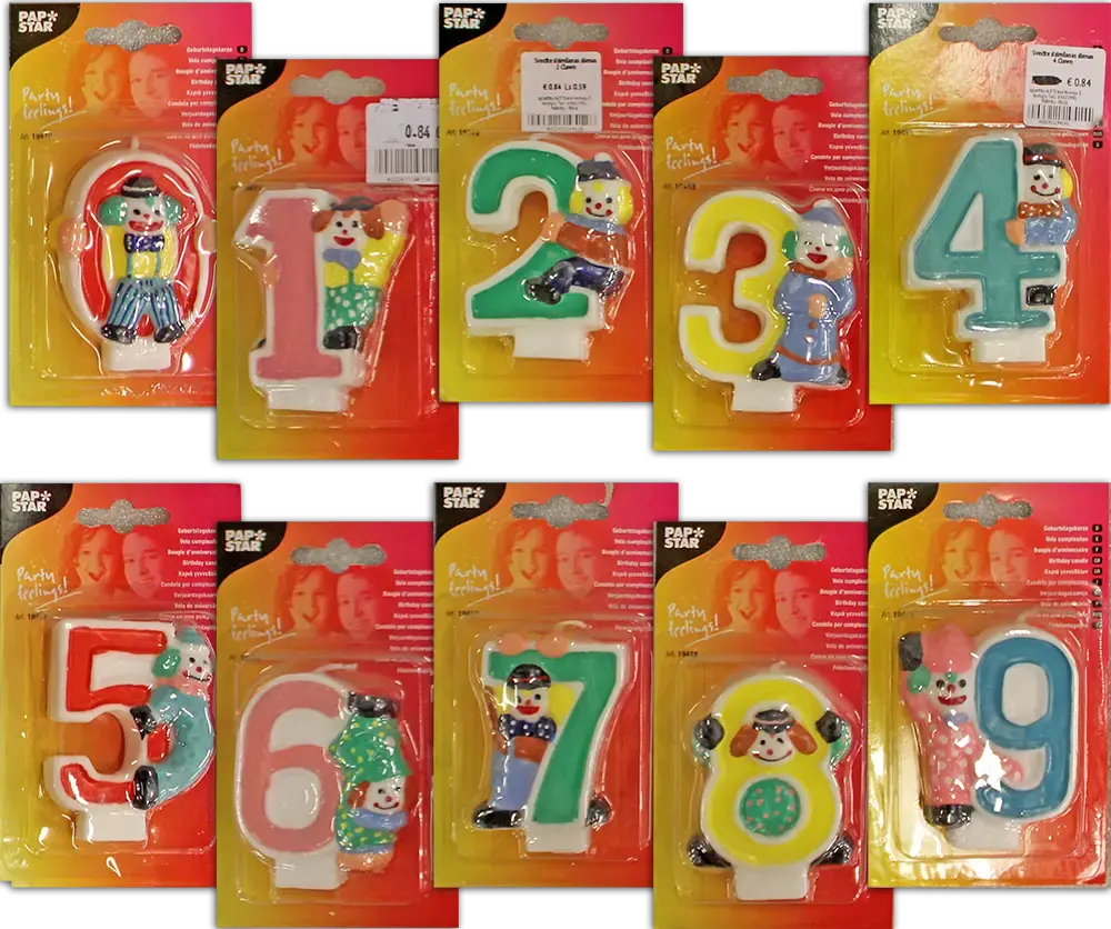 Papstar Happy Birthday 0 Clown (4002911194102)