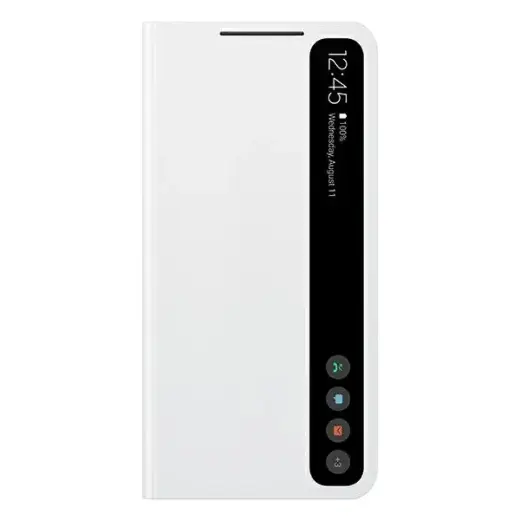 EF-ZG990CWE Samsung Clear View Cover for Galaxy S21 FE White