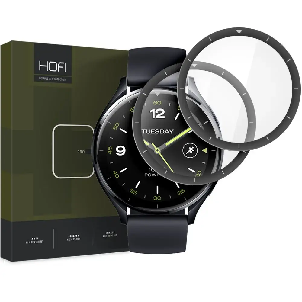 HOFI HYBRID GLASS HYBRID PRO+ 2-PACK XIAOMI WATCH 2 BLACK