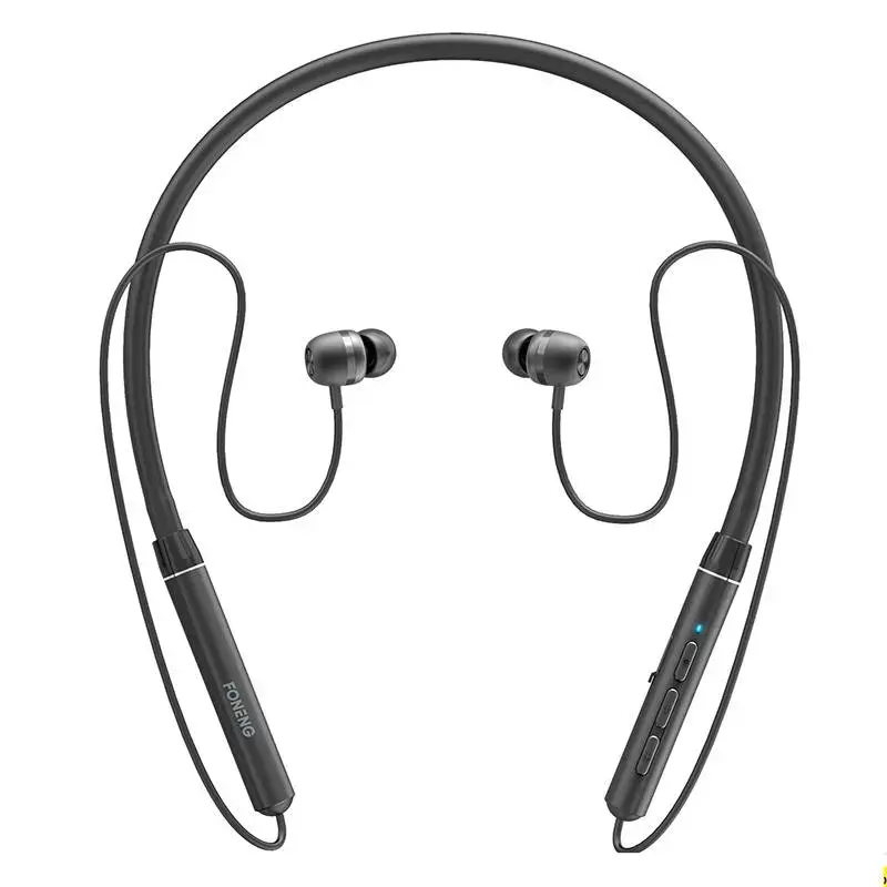 Wireless neckband silicon earphones Foneng BL31 (black)
