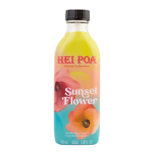 Hei Poa, Monoi, Nourishing, Sunset Flower, Body Oil, For Hair & Body, 100 ml
