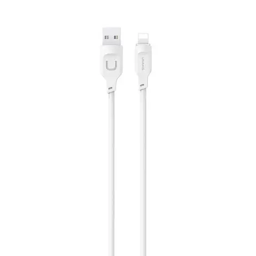 USAMS Lithe Series SJ565USB02 data transfer and charging cable | USB-A to Lightning | 12W | 1.2m | white