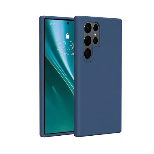 Etteri Silicone phone case for Samsung Galaxy S25 Ultra dark blue