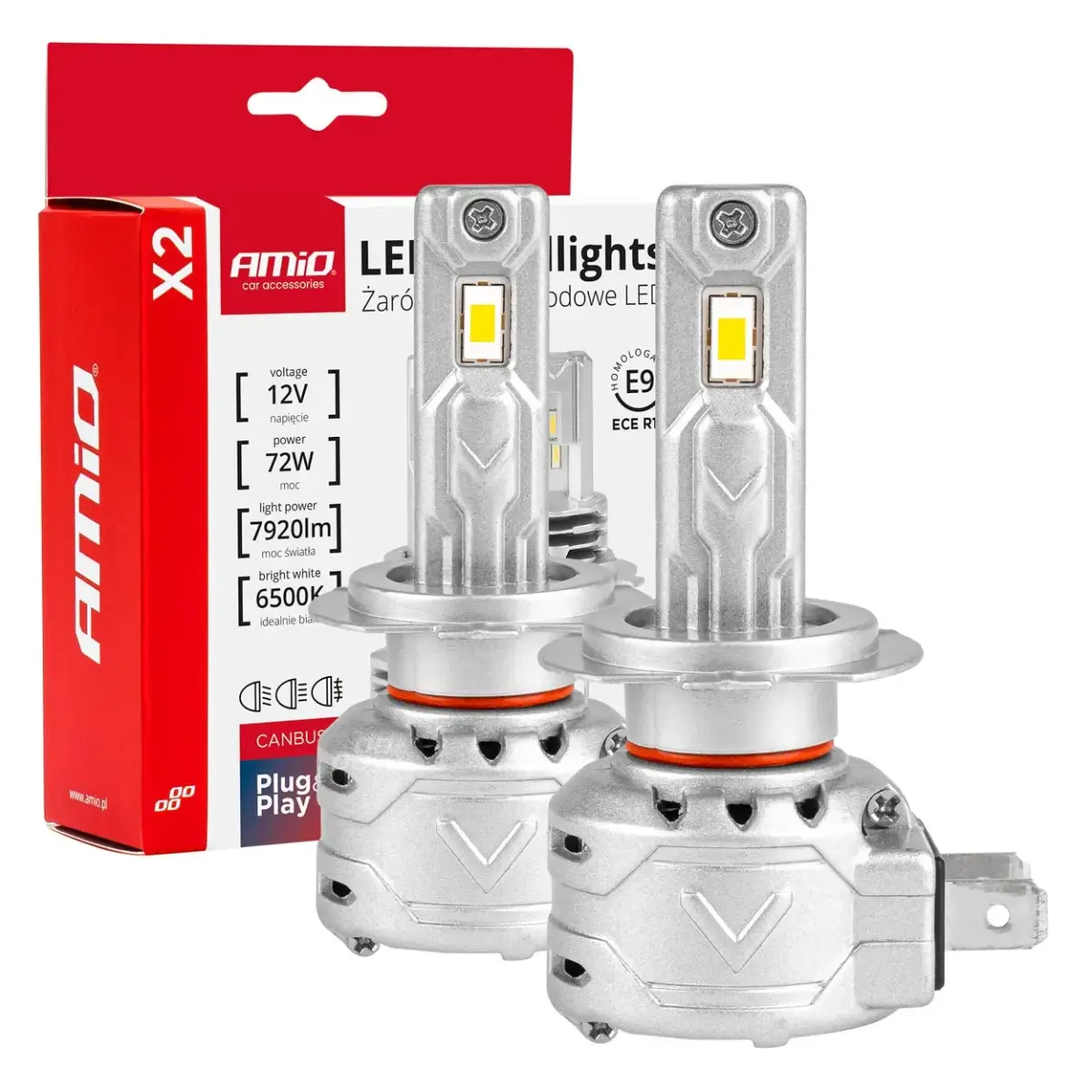 LED Headlights X2 Series H7 AMiO-02973