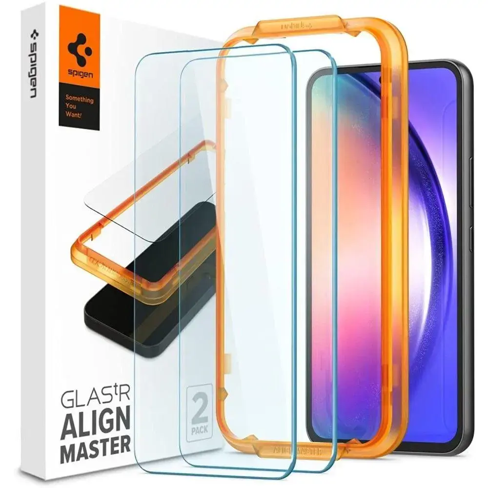 Spigen aizsargstikls telefonam Samsung Galaxy A54 5G caurspīdīgs 2 gab.