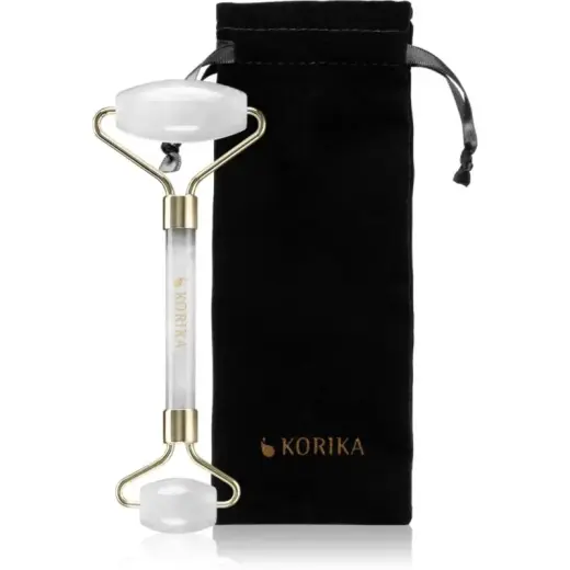 KORIKA Tools Roller Clear Quartz Stone Massage Roller for Face and Neck