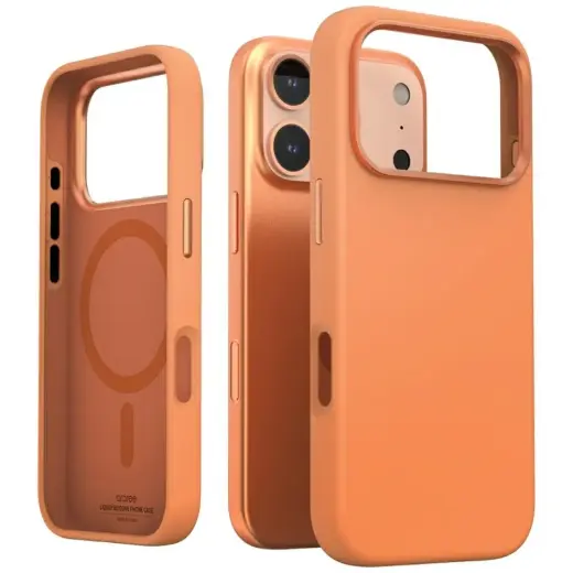 Araree Typo Skin M telefoniümbris MagSafe toega, iPhone 17 Pro, oranž