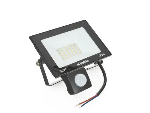LED Floodlight 30W with Motion Sensor – Cold White 6500K