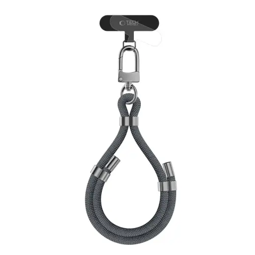 TECH-PROTECT C4S ROPE WRIST STRAP CRAYON GREY|SILVER