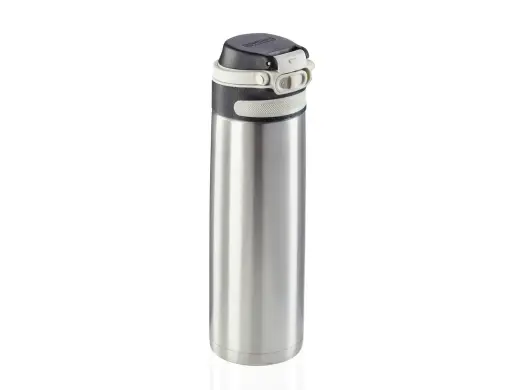 Termopuodelis Flip Leifheit 600ml, sidabro spalvos