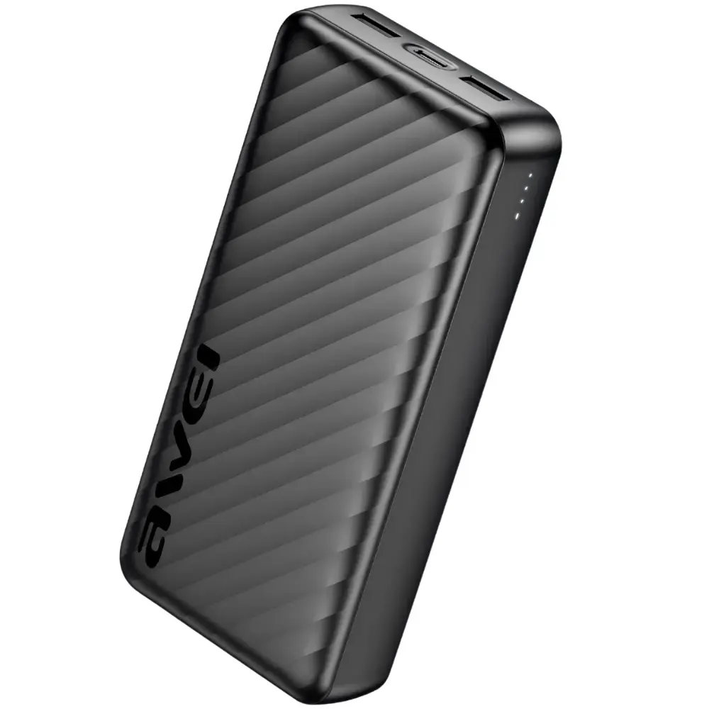 PowerBank AWEI P6K Pro 20000mAh          2xUSB-A/USB-C black