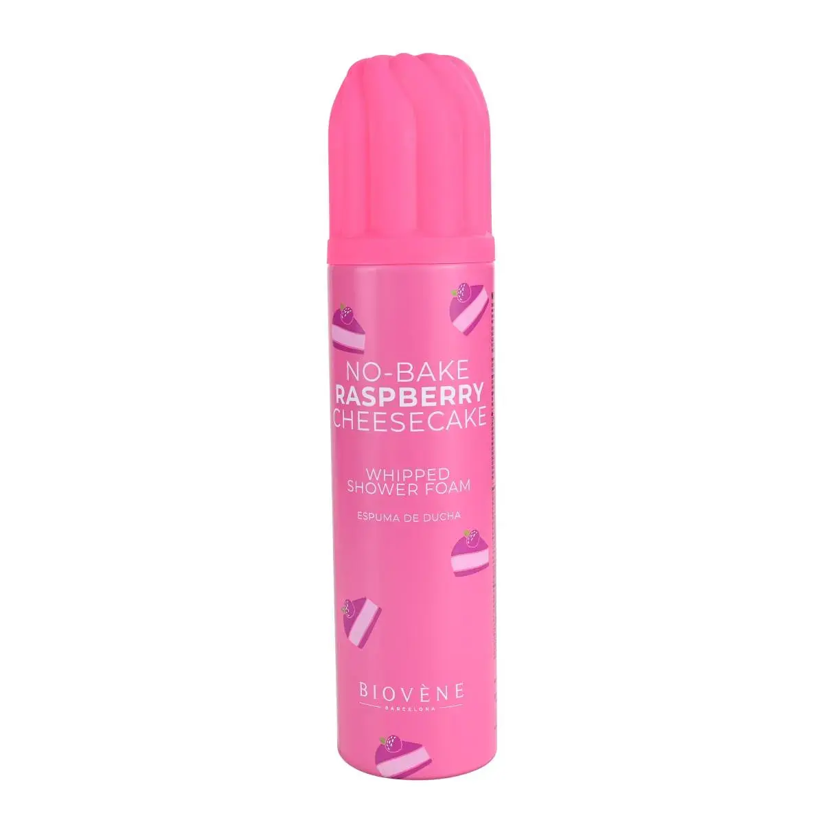 Biovene, No-Bake Raspberry Cheesecake, Hydrating, Shower Mousse, 250 ml