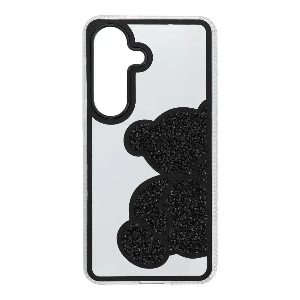 Teddy Bear maciņš telefonam Samsung Galaxy S26 (S942) melns (rotaļu lācītis)