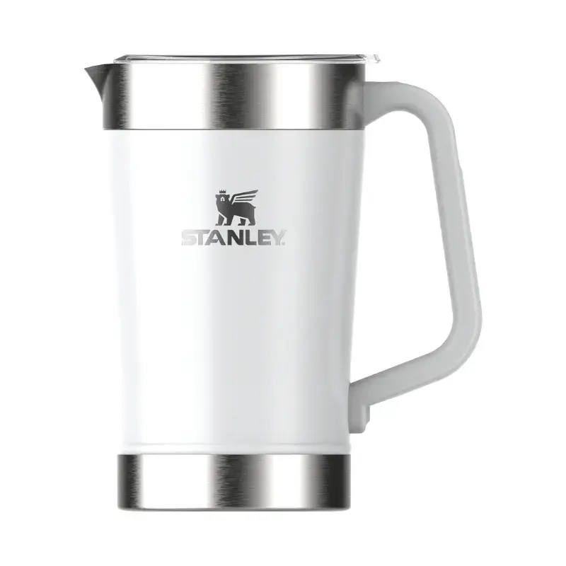 Dzērienu krūka The Stay-Chill Classic Pitcher 1,9L glancēti balta