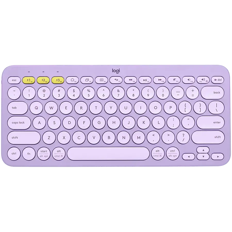 LOGITECH K380 Multi-Device Bluetooth Keyboard - LAVENDER LEMONADE - US INT'L