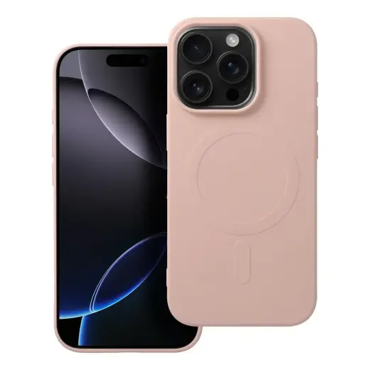 Silicone Mag Cover (big hole) phone case with MagSafe support for iPhone 16 Pro pink