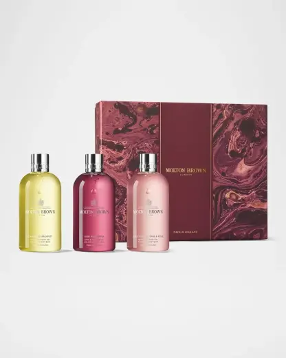 Molton Brown London Women's 3 X 10oz Floral & Spicy Body Care Gift Set