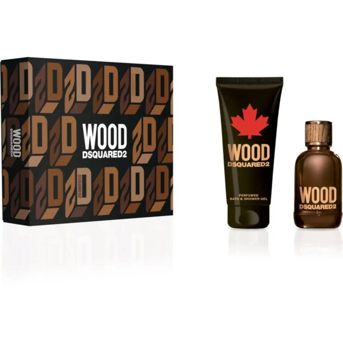 Set Dsquared 2: Green Wood, Eau De Toilette, For Men, 100 ml + Green Wood, Shower Gel & Shampoo 2-In-1, 150 ml