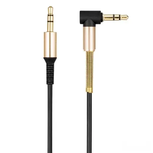 Hoco UPA02 Premium AUX vads 3.5 mm -> 3.5 mm 1m Melns