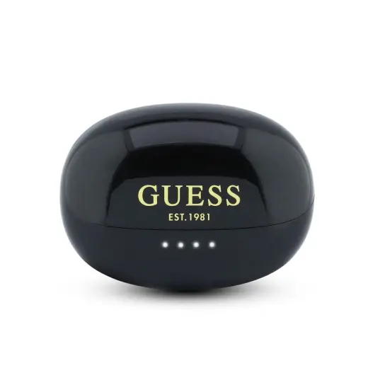 Guess Metallic Finish Classic Logo OWS Wireless Earphones Black