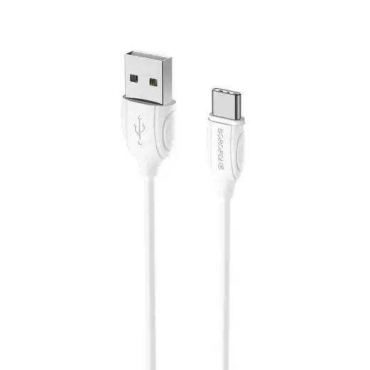 Borofone BX19 Benefit data transfer and charging cable | USB-A to USB-C | 15W | 1m | white