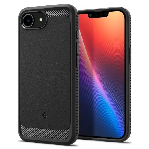 Spigen Rugged Armor telefona maciņš priekš iPhone SE 4 melns