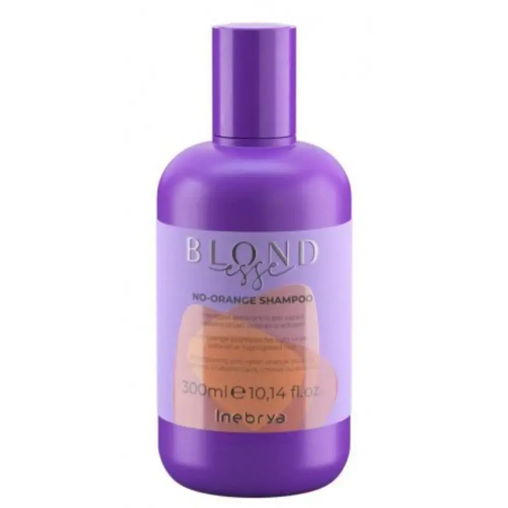 Inebrya BLONDESSE No-Orange Shampoo (light Brown, Colored or Bleached Hair) - 300ml