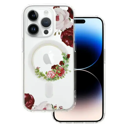 Tel Protect Flower telefono dėklas su MagSafe palaikymu iPhone 16 daugiaspalvis