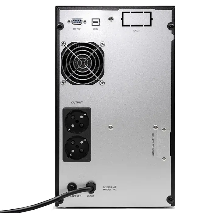 Qoltec Pure Sine Wave UPS Emergency Power Supply | 3kVA | 2400W | AVR | LCD