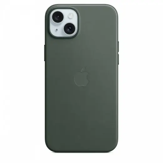 MT4F3ZM|A Apple FineWoven Case with MagSafe for iPhone 15 Plus Evergreen
