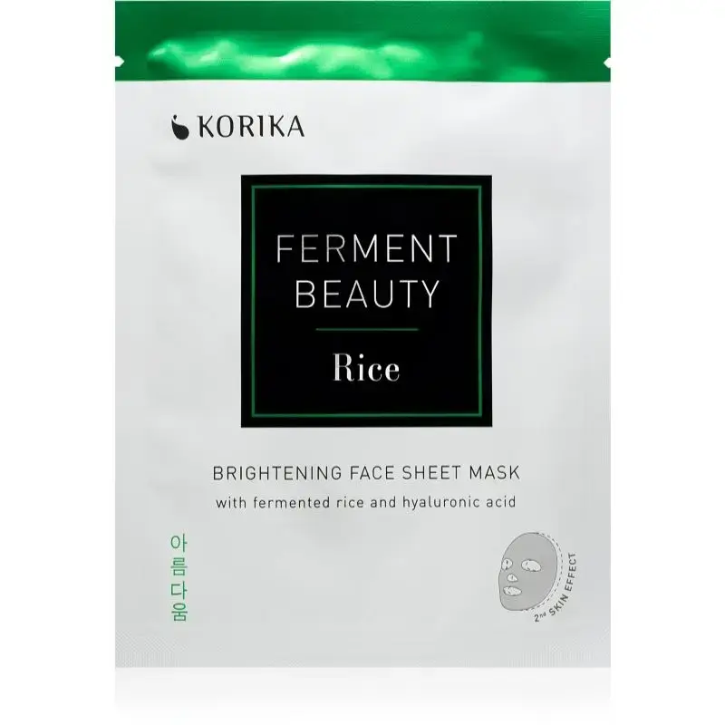 KORIKA FermentBeauty Illuminating Face Mask in Fabric with Fermented Rice and Hyaluronic Acid 20 G
