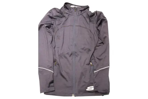 Skechers, Leia Mari, Sports Women Synthetic Jacket, Navy, Size 12