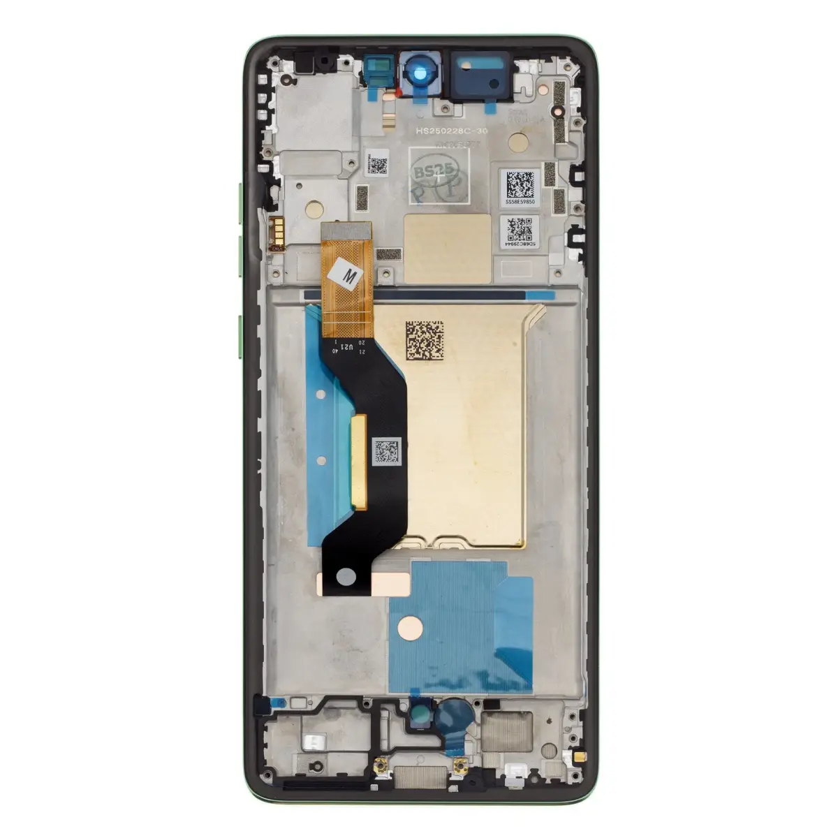 Motorola Edge 60 LCD Display + Touch Unit + Front Cover Shamrock (Service Pack)