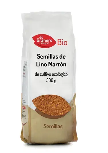 Granero Semillas De Lino Marrón Bio 500g Tostadas