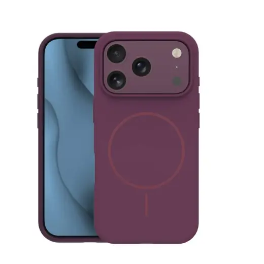Silicone Thin Mag telefoni ümbris MagSafe toega iPhone 17 Pro Max | iPhone 18 Pro Max punane