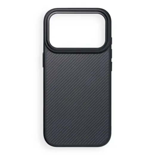 Carbon Elite Mag Cover telefono dėklas su MagSafe palaikymu iPhone 17 Pro | iPhone 18 Pro juodas
