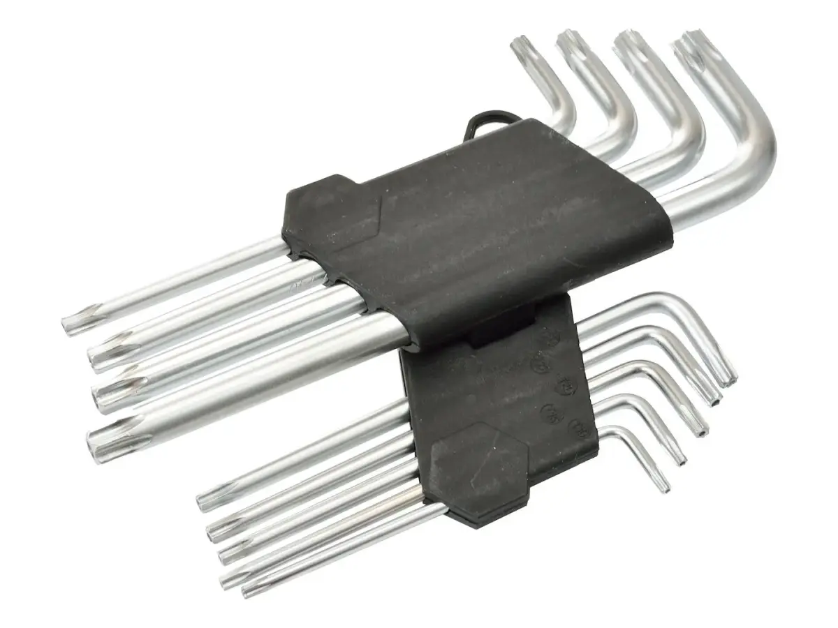 Pikkade Torx-võtmete komplekt T10 - T50, 9 tk