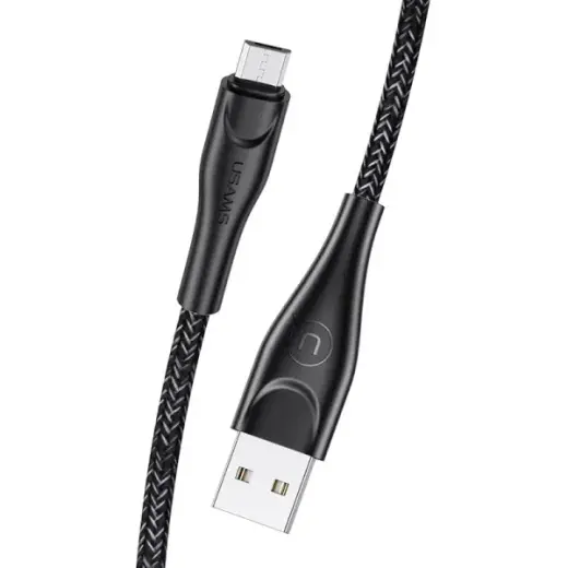 USAMS U41 SJ399USB01 data transfer and charging cable | USB-A to Micro USB | 10W | 3m | black