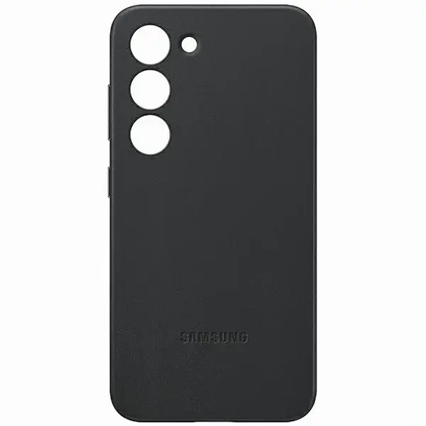 EF-VS911LBE Samsung Leather Cover for Galaxy S23 Black
