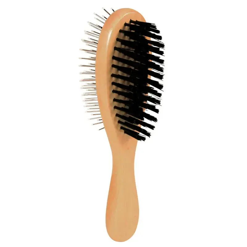 Ķemme dzīvniekiem - Trixie Brush, double sided 6*21cm