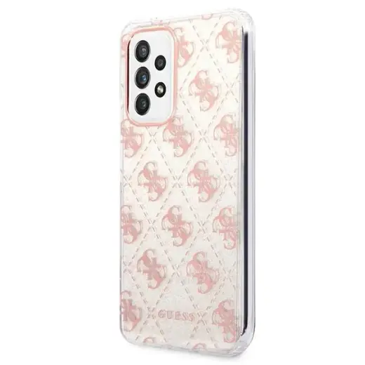 Guess GUHCA53PCU4GLPI A53 5G A536 różowy|pink hard case 4G Glitter