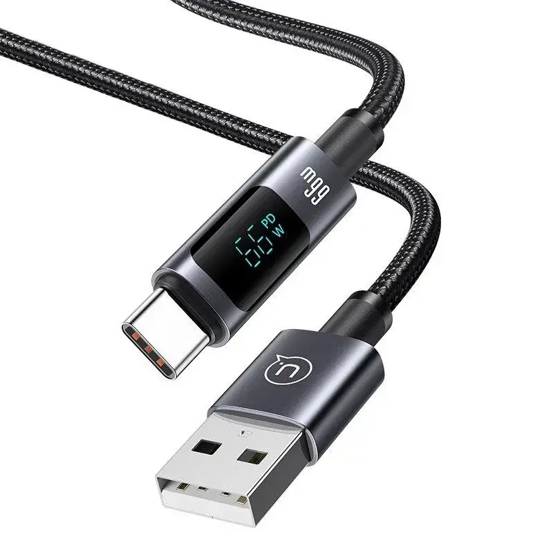 USAMS Sufeng Series US-SJ673 data transfer and charging cable | USB-A to USB-C | 66W | 1.2m | black