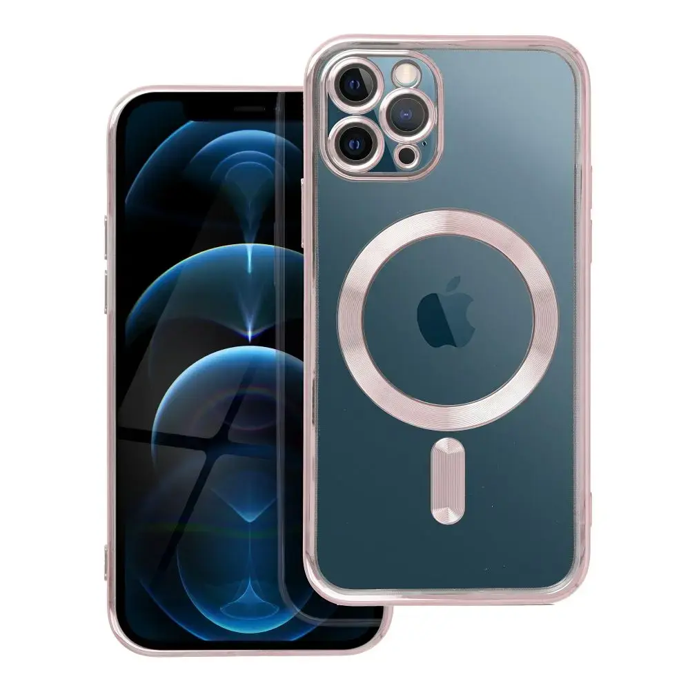 Case for iPhone 11 PRO Electro Mag Cover compatible with MagSafe gold-rose