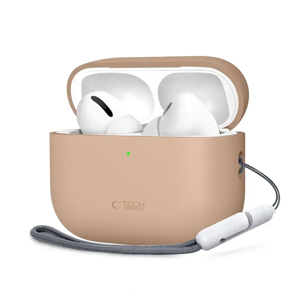 TECH-PROTECT SILICONE APPLE AIRPODS PRO 3 CAFFE LATTE