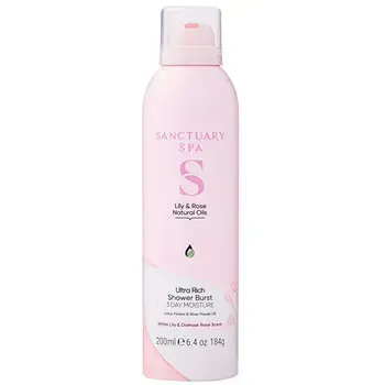 Sanctuary Spa Lilly & Rose Collection Ultra Rich Shower Burst ( Lilie a růže ) - Sprchová pěna 200ml
