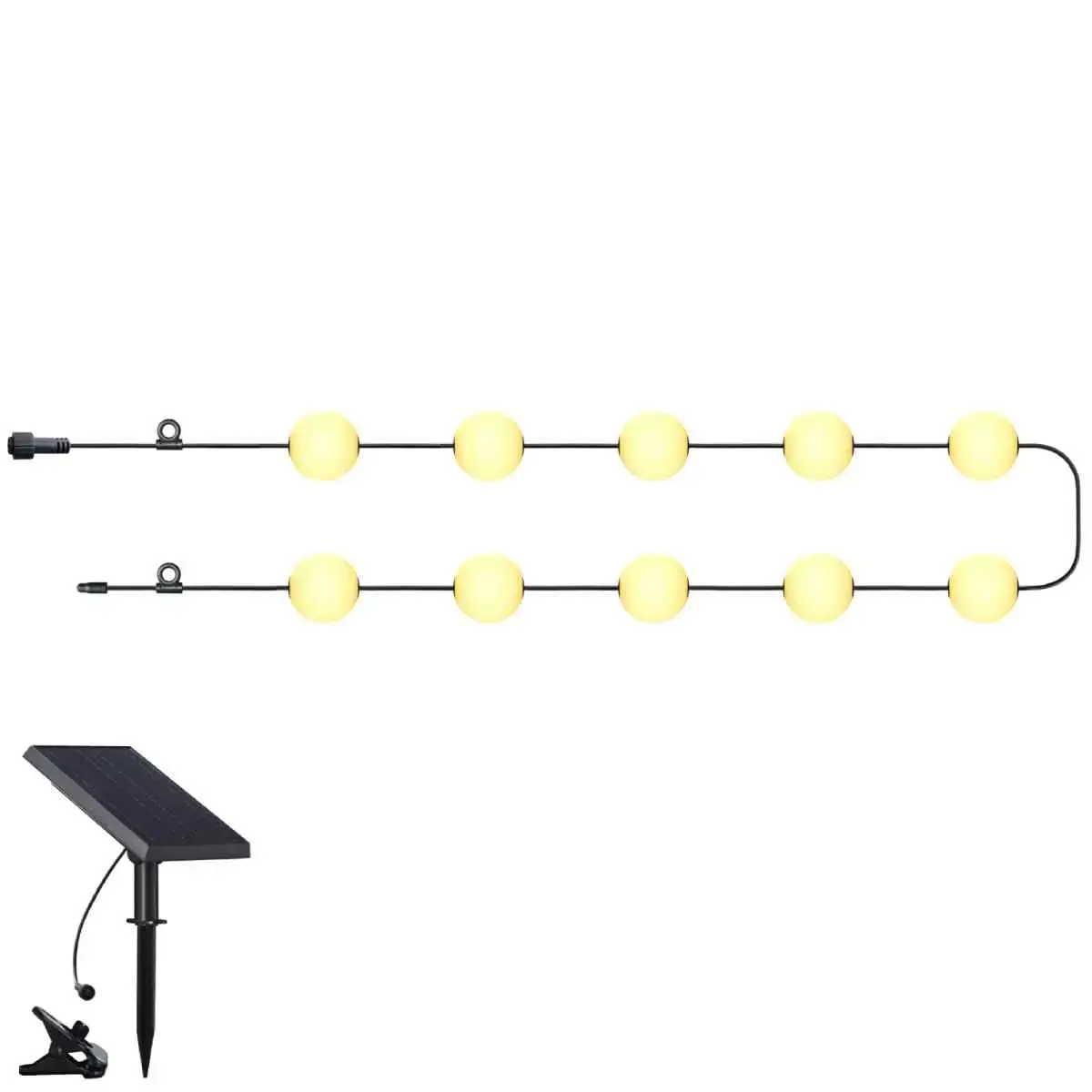 ArtFlow Decor. light string solar, 1Wx10